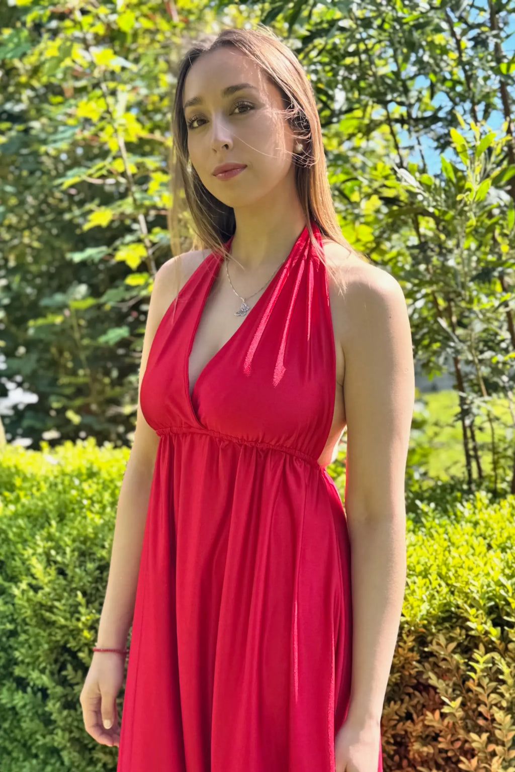 Vestido Luz Austral Rojo