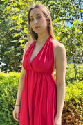 Vestido Luz Austral Rojo