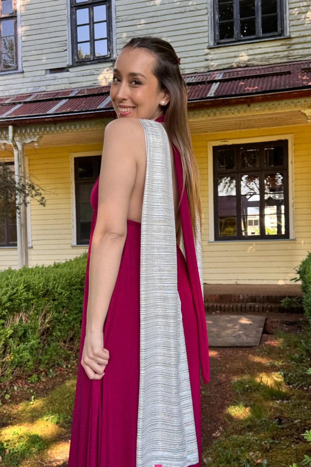Vestido Luz Austral Magenta