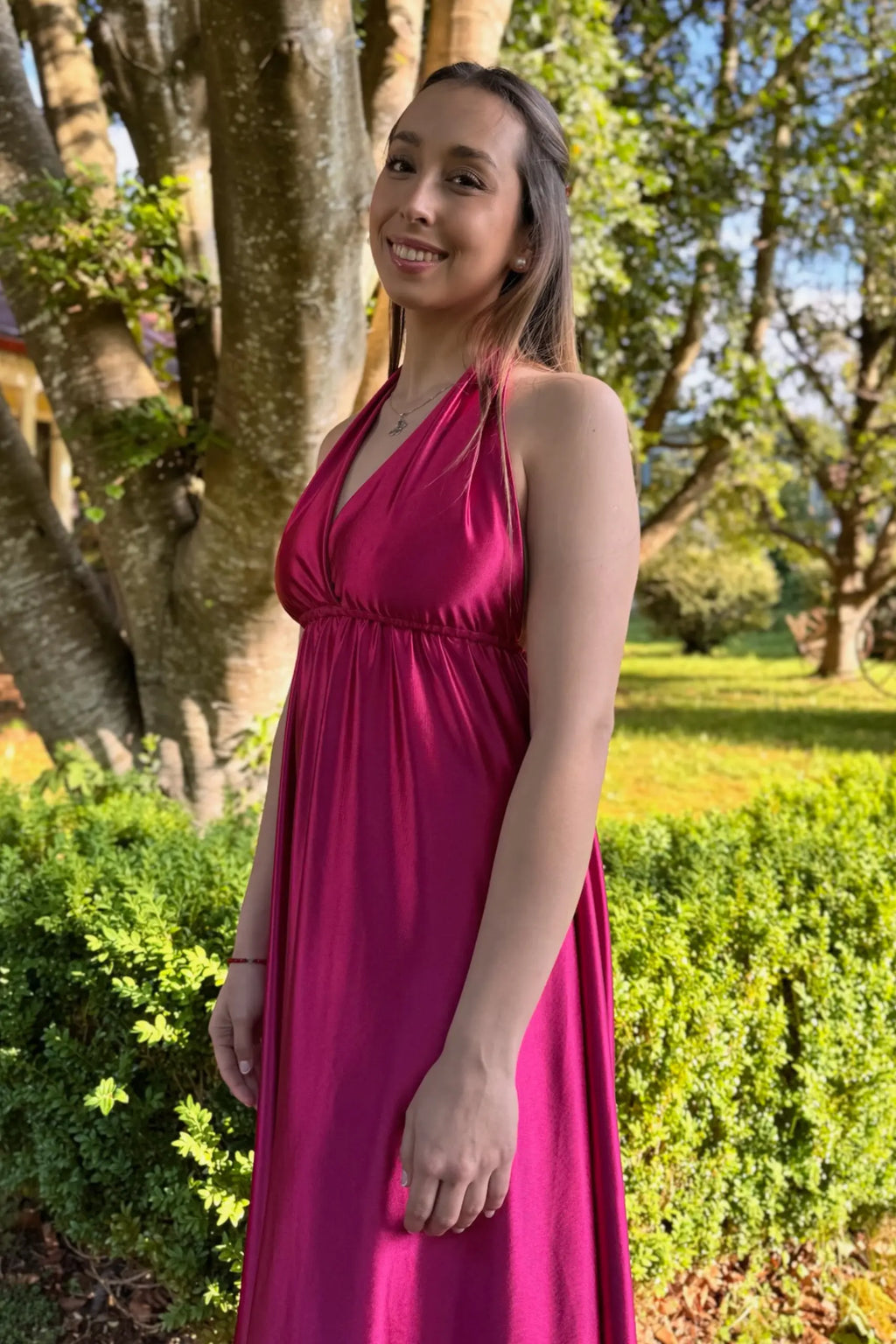 Vestido Luz Austral Magenta