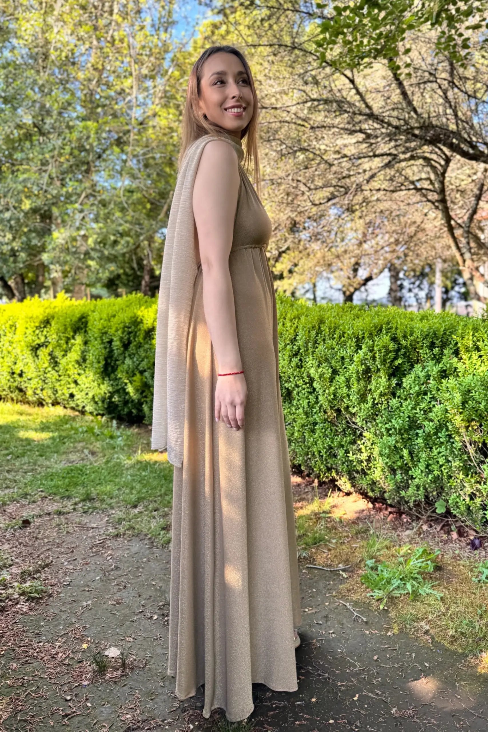 Vestido Luz Austral Beige