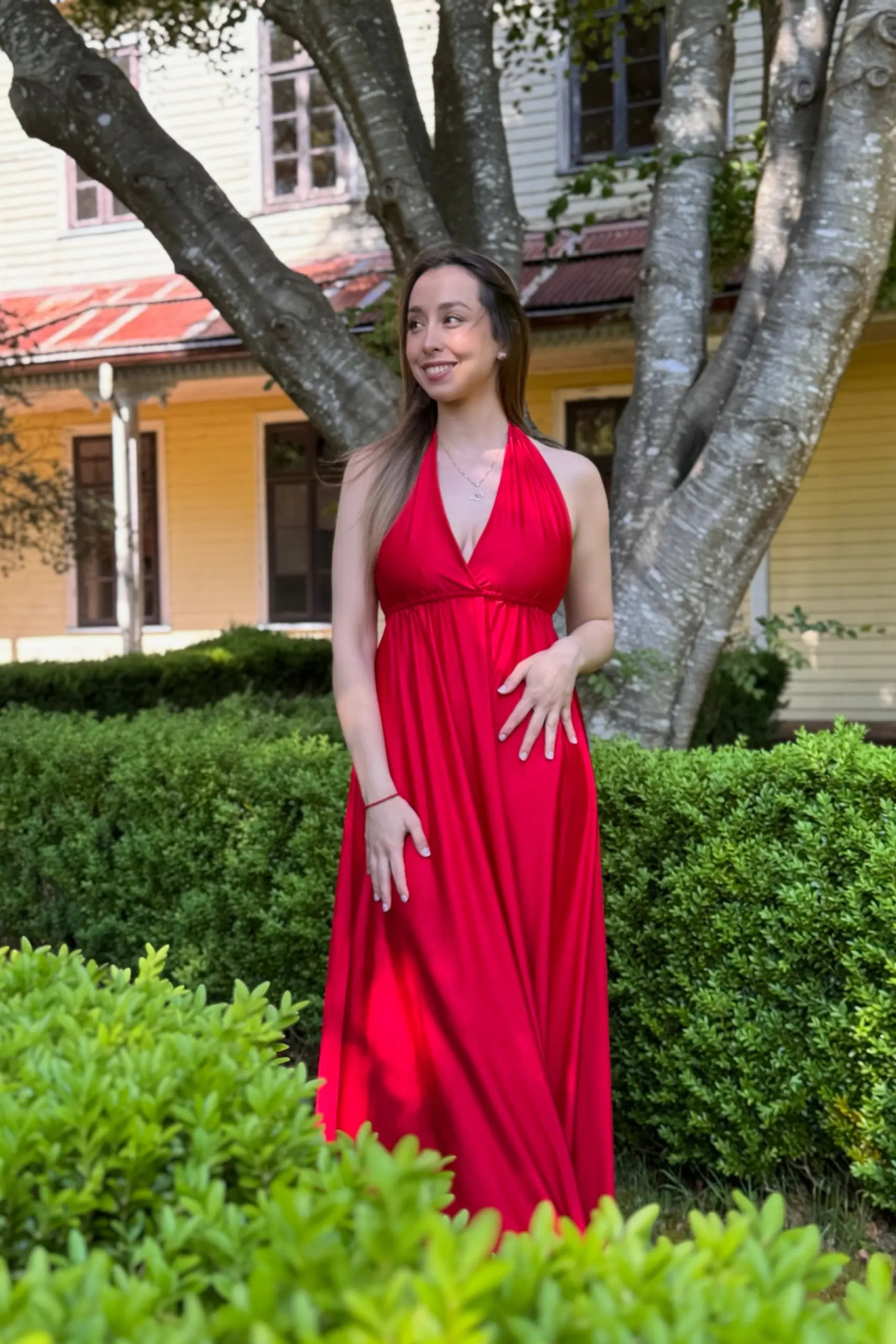 Vestido Luz Austral Rojo