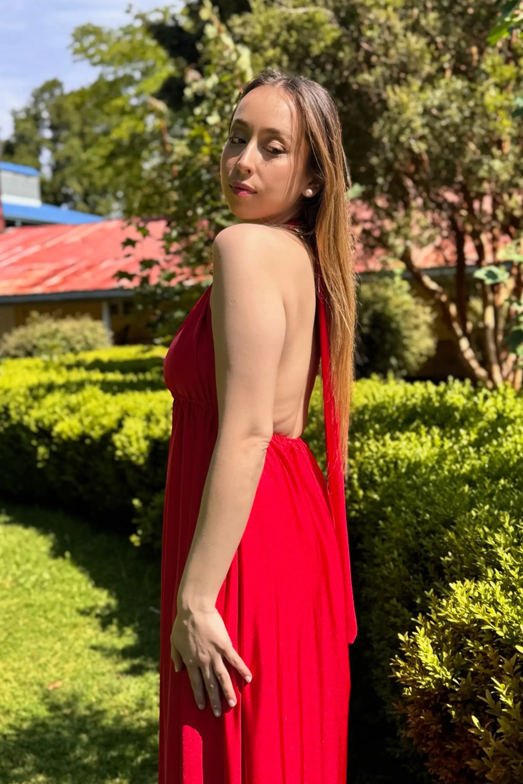 Vestido Luz Austral Rojo