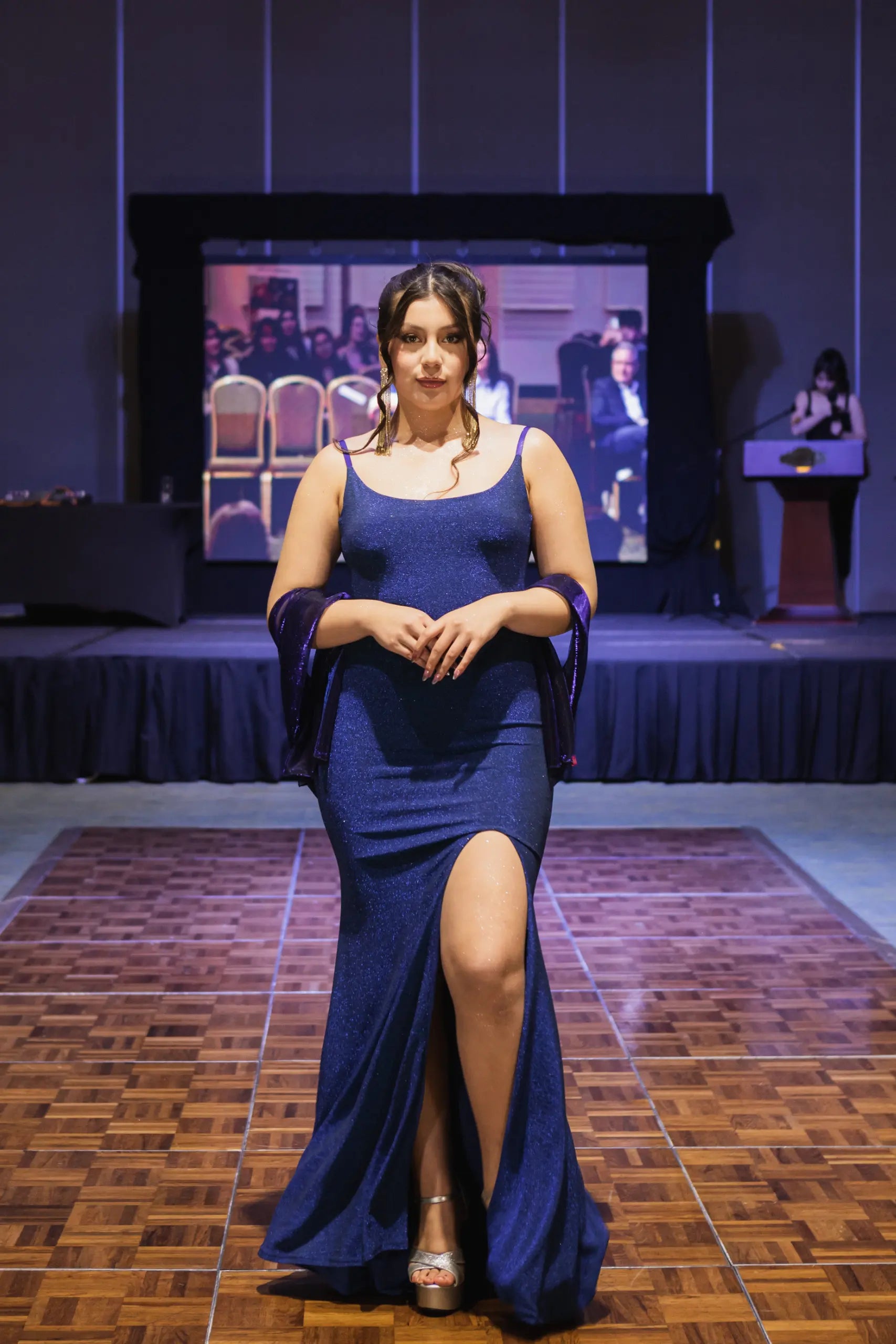 Vestido Sirena Azul