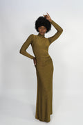 Vestido Aria Dorado