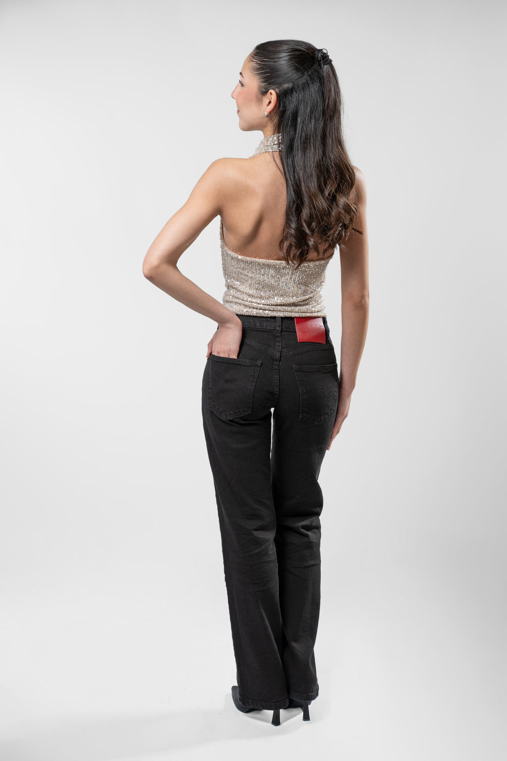 Top Regina lentejuelas