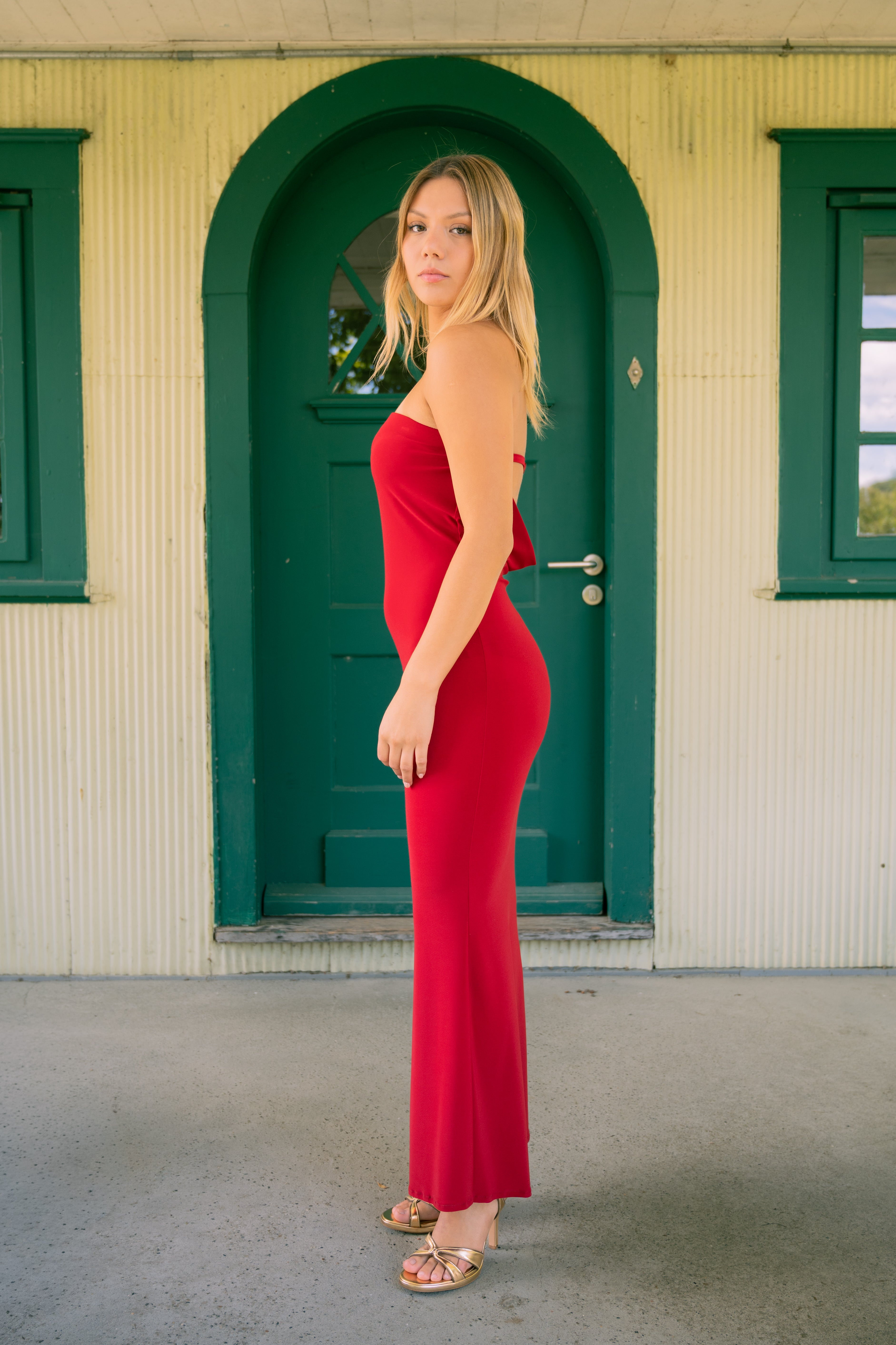 Vestido Straples Rojo