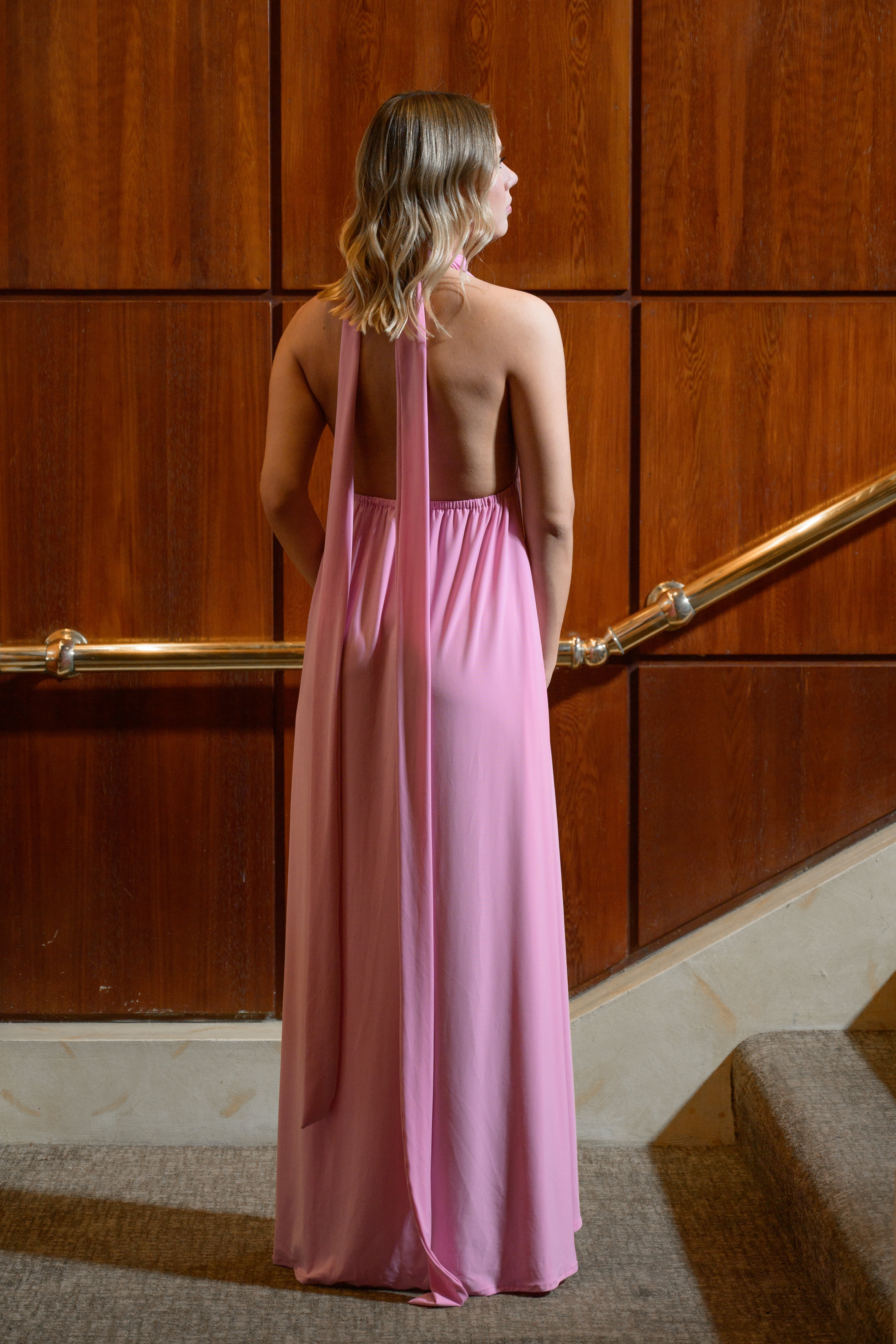 Vestido Multiforma rosa palo