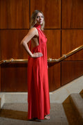 Vestido Multiforma Coral satinado