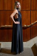 Vestido Multiforma Negro satinado