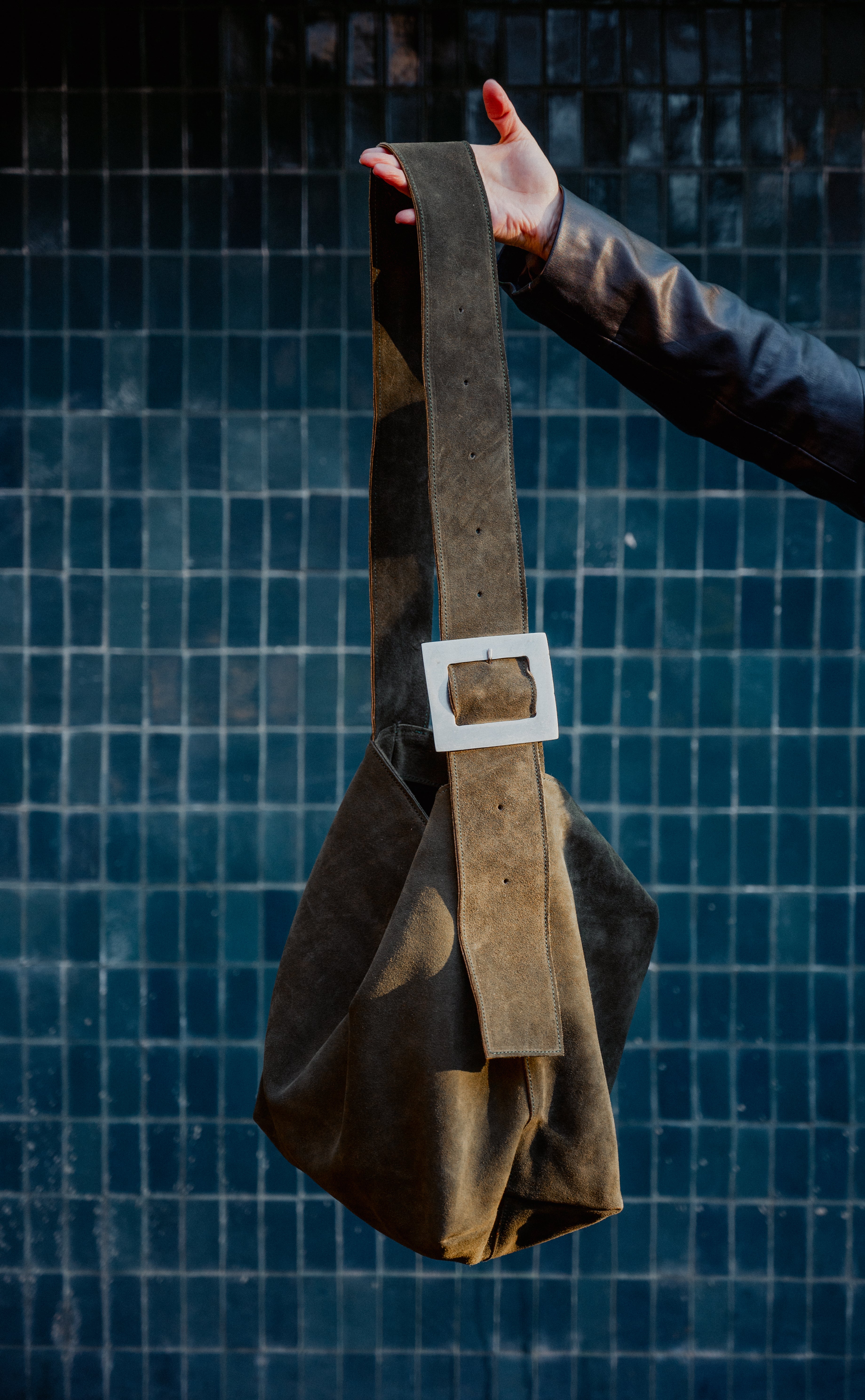 Cartera Kawai verde musgo