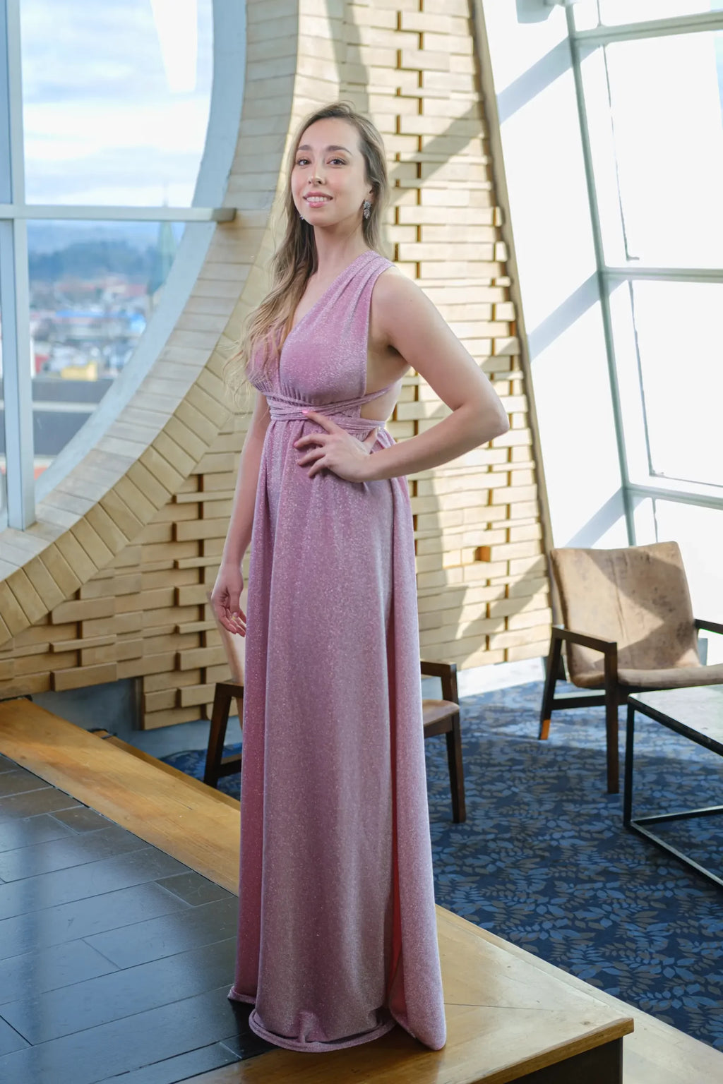 Vestido Multiformas Rosa