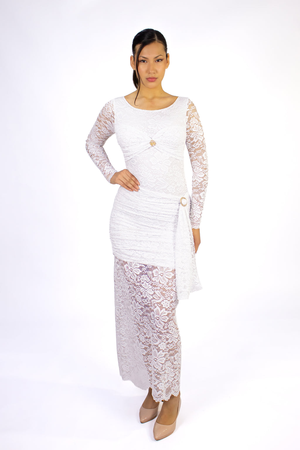 Vestido Empire Encaje Blanco