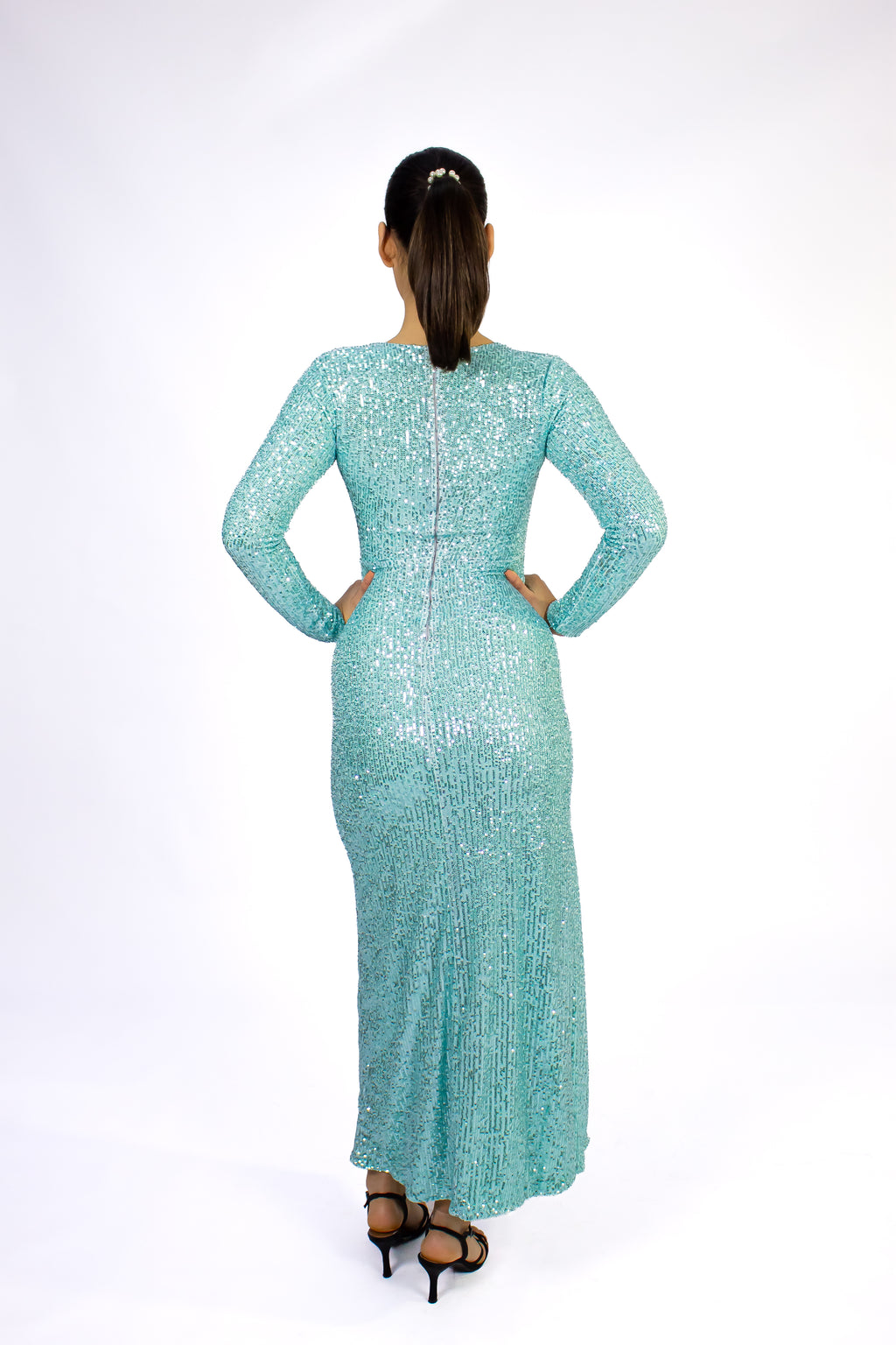 Vestido Imperial Verde Agua