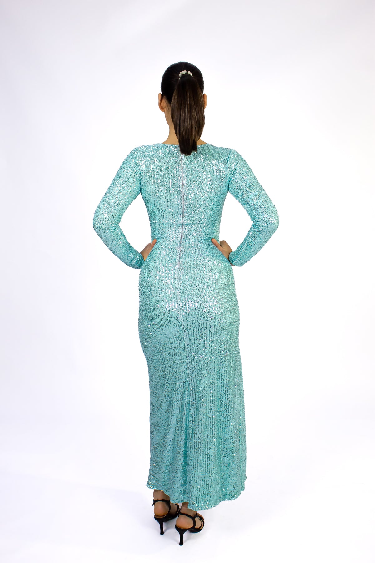 Vestido Imperial Verde Agua