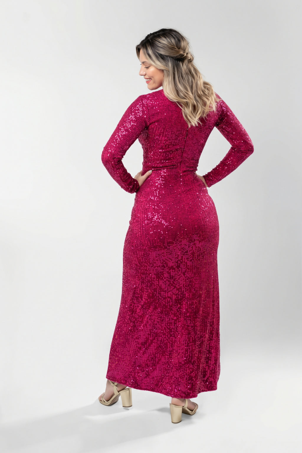 Vestido Imperial Fucsia