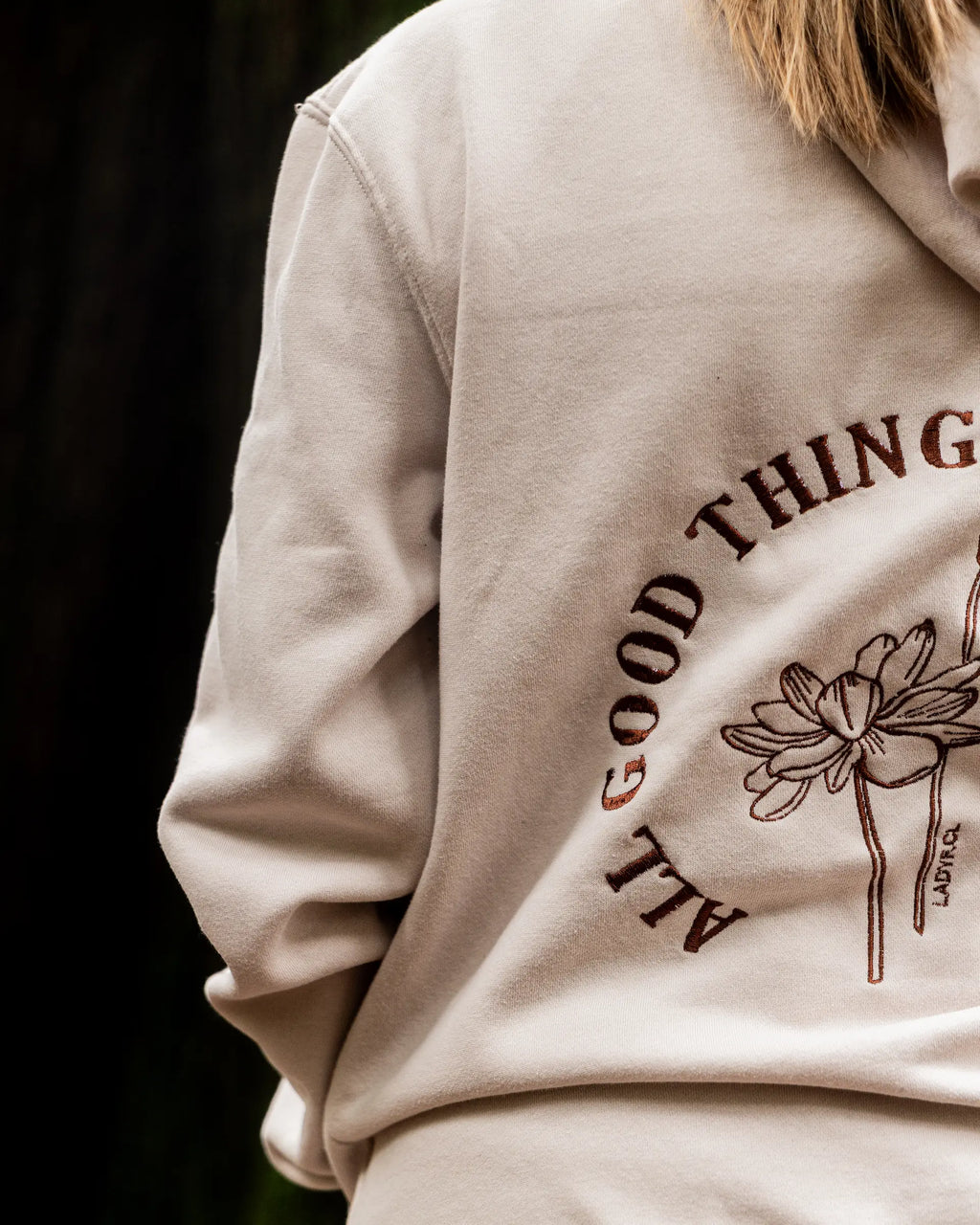 Hoodie Lady F Beige